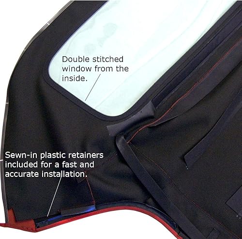 Miniatura 3 de Techo convertible OEM original Twillfast II para BMW Z3, con vidrio de plástico incluido, Beige