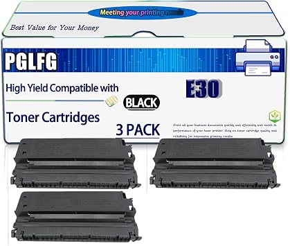 Compatible for Canon E30 Toner Cartridges Work for PC 785 PC 790 PC 790 Series PC 795 PC 850 PC 860 PC 870 PC 880 PC 890 Printers, High Yield 4000 Pages, with Chip (3 Pack Black)