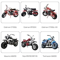 Vista 4 de YOXUFA Cadena de repuesto 420 para Coleman Mini Bike CT200U BT200X CT200U-EX Baja Warrior MB165 MB200 Predator 212cc 196cc 200cc 6.5hp Powersports