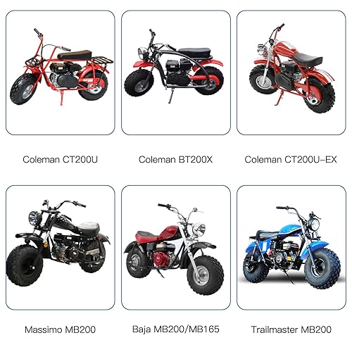 Miniatura 4 de YOXUFA Cadena de eje de arranque delantero de 420 eslabones de 42 L, eslabones maestros estándar para Coleman BT200X CT200U Trail 200 CT200U-EX Baja