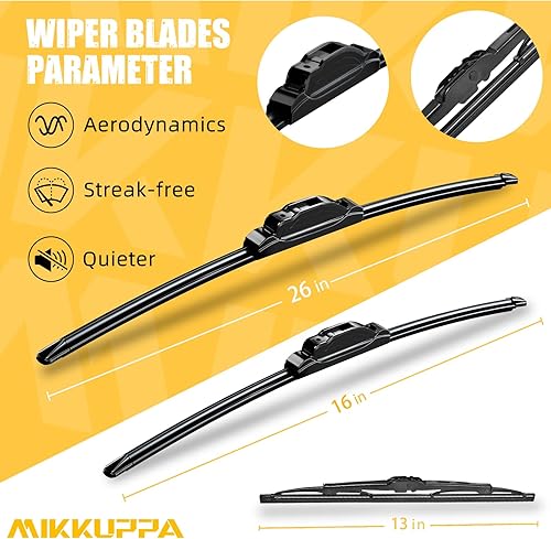 Vista 144 de MIKKUPPA Limpiaparabrisas de 26 pulgadas + 23 pulgadas + 12 pulgadas, repuesto para Mercedes-Benz 2013-2016 GL350 GL450, 2012-2015 ML350 ML550 ML63