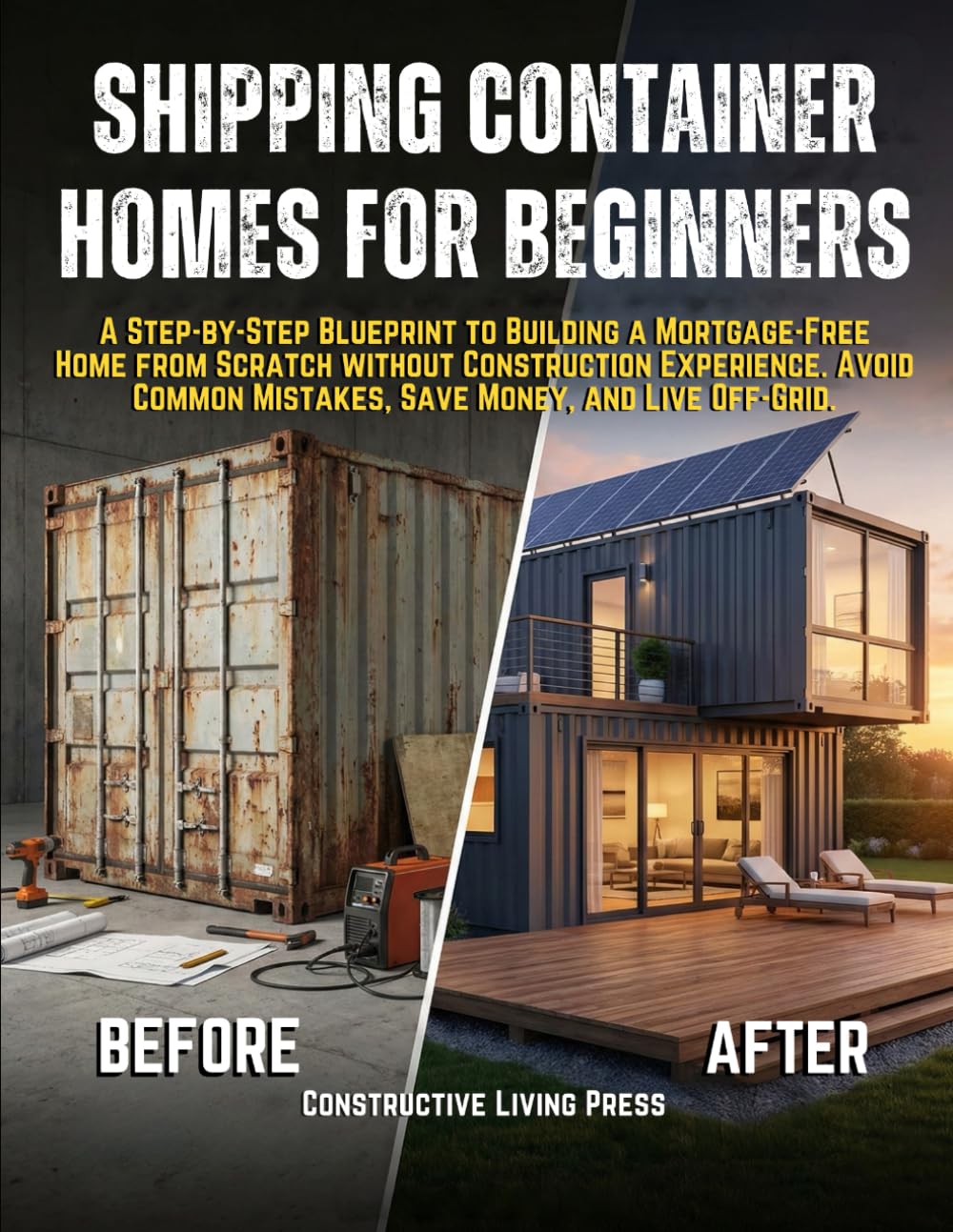 SHIPPING CONTAINER HOMES FOR BEGINNERS: A Step-by-Step Blueprint to Building a Mortgage-Free Home from Scratch without Construction Experience. Avoid Common Mistakes, Save Money, and Live Off-Grid