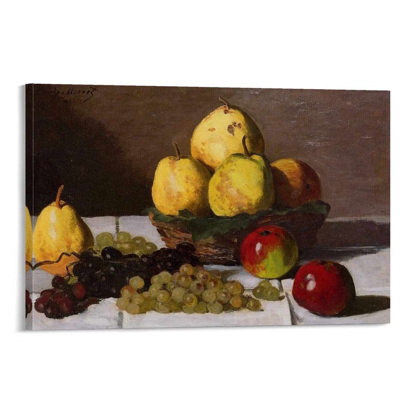 Claude Monet - Nature morte avec poires et raisins - Impression