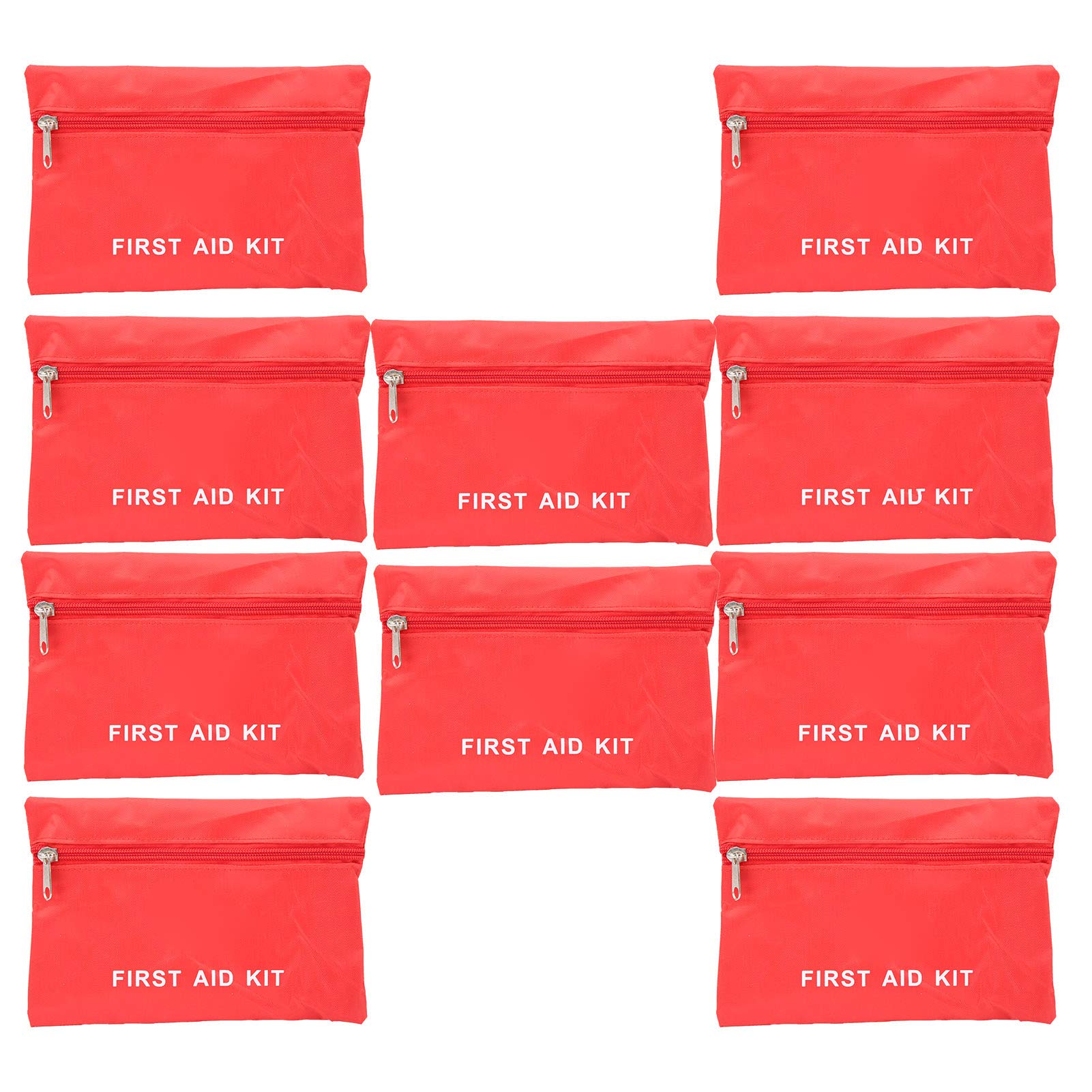 Survival Treatment Bag, Waterproof Emergency Packet, Portable Practical 10Pcs Red for Travel Camping Outdoor Activity