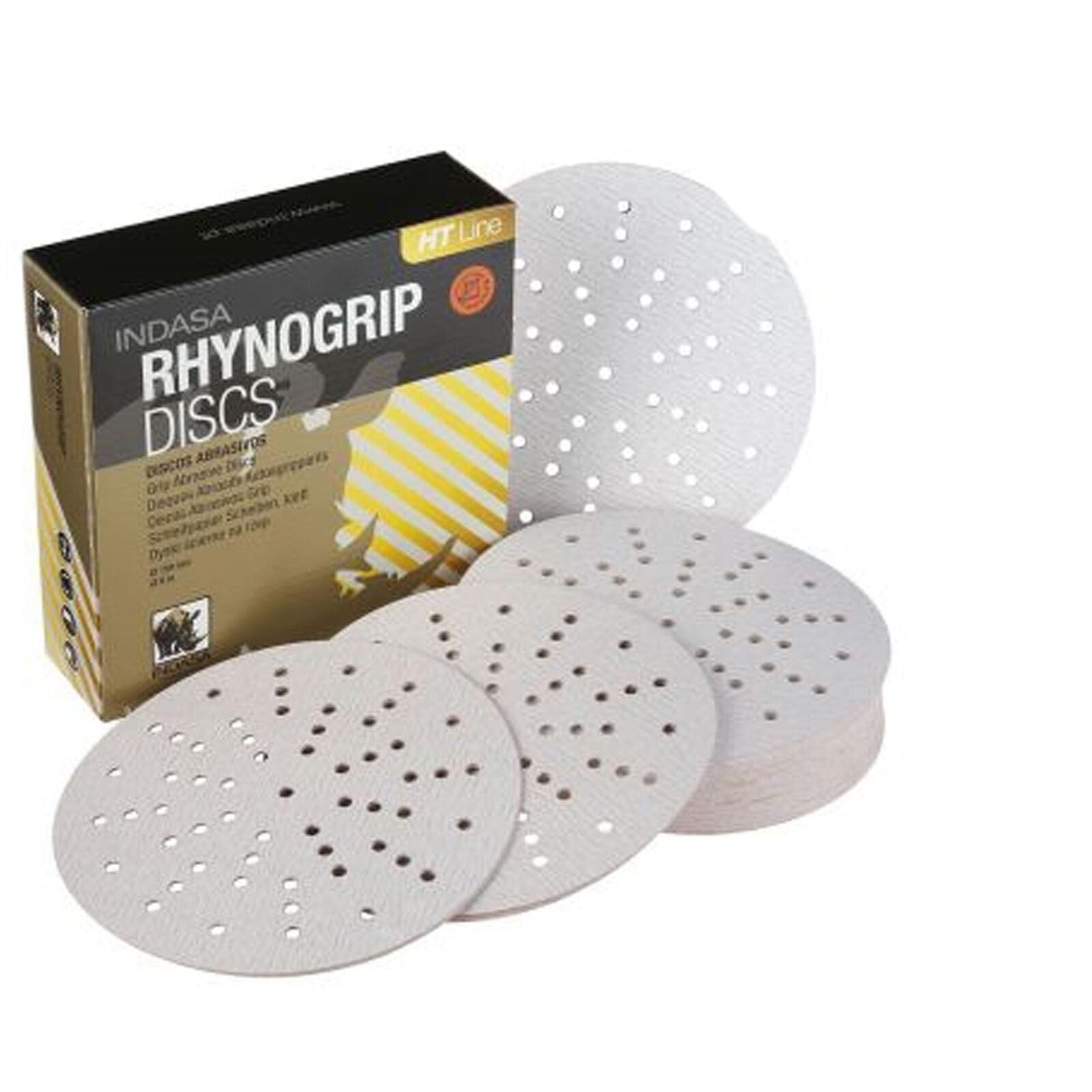 Indasa Rhynogrip HT Ultravent Line 150mm 6"" Sanding Discs P1000 Box of 50