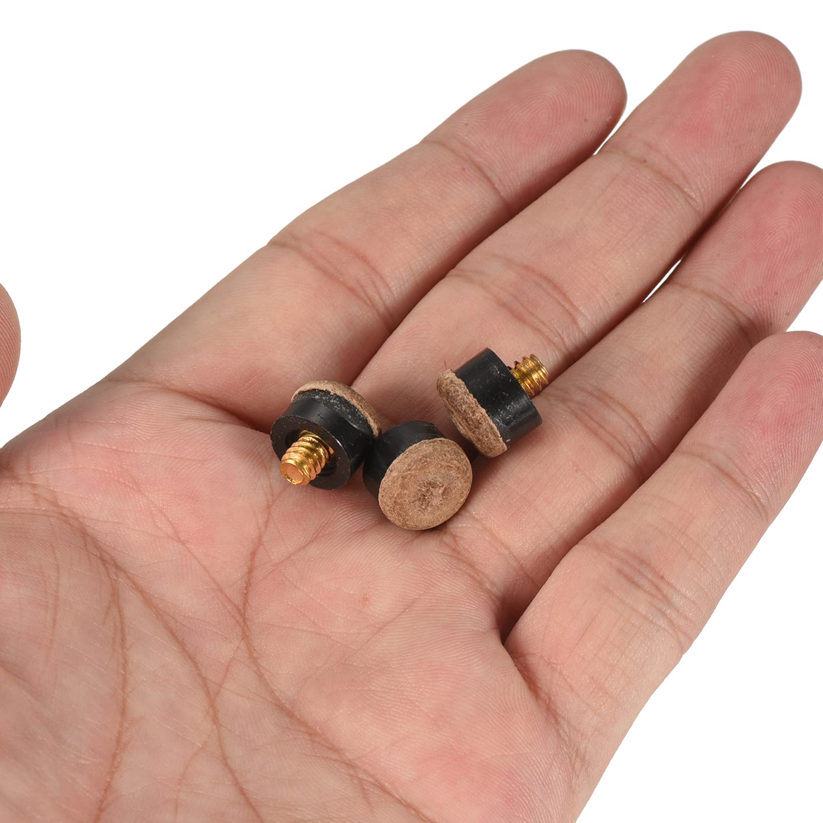 Lot De 10 Pointes De Queue De Billard - En Cuir, Taille 13x5 Mm, Pour Remplacement Et Réparation - 9