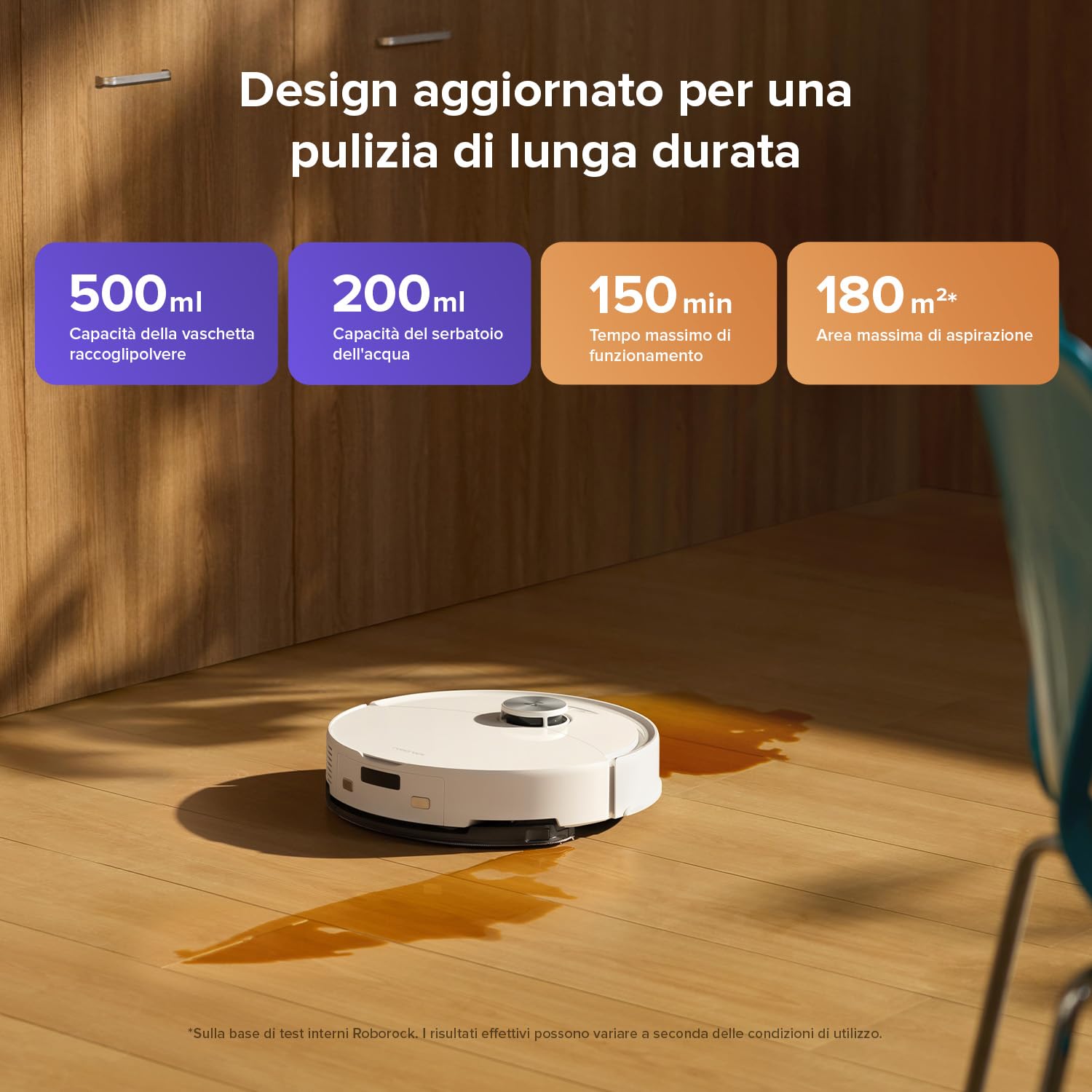 roborock Q10 S5 Robot Aspirapolvere, 10.000Pa, Panno Sollevabile, Pulizia VibraRise 2.0(3000 volte/min), Anti-groviglio, Evitamento degli Ostacoli, Strategie dei Tappeti, Controllo APP, Bianco