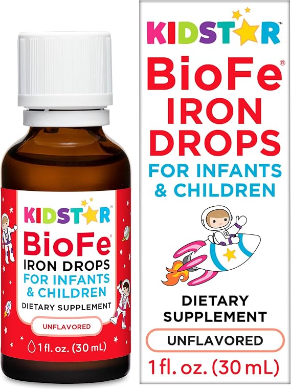 قطرات الحديد النقي BioFe، غير منكهة، للرضع والأطفال، 1 فلوريدا. أوز.، 10 ملغ عنصر الحديد، ميكرونيزيد و ميكروينكبسولاتد الحديد