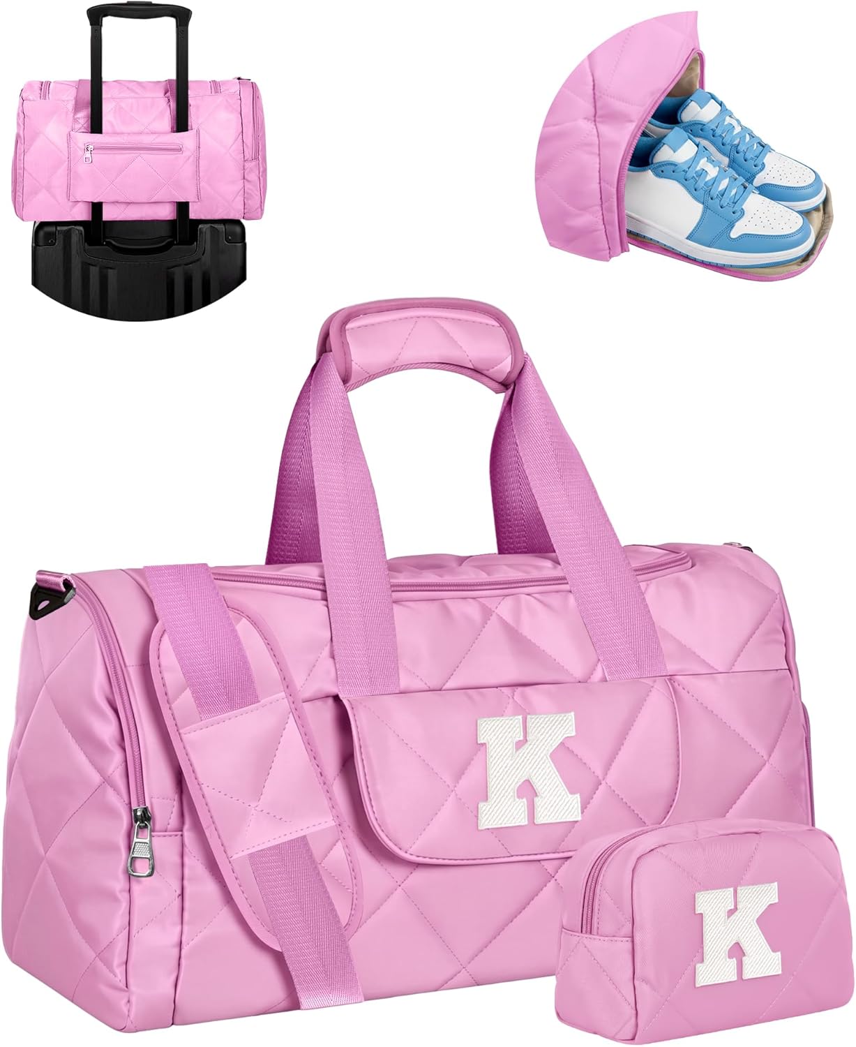 Duffle Bag for Women Girl, Gifts for 8-12, 13-19 Year Old Girls, Dance Bag for Girl Kids, Unique Weekender Overnight Bag, Gym Bag with Shoe Compartment, Birthday & Girls Weekend Gift Idea