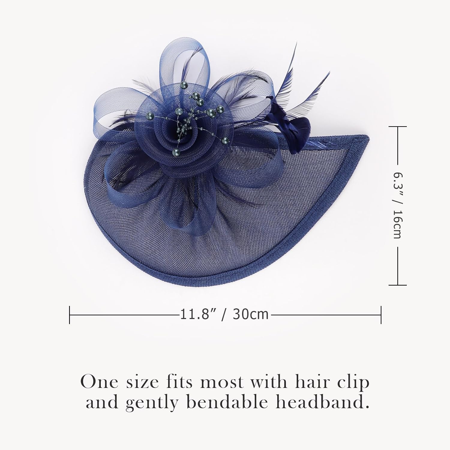 DRESHOW Women Fascinator Hats Tea Party Hat Vintage Pillbox Hat Headband for Cocktail - Image 2