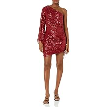 Trina Turk Women's One Shoulder Sequin Cocktail Dress