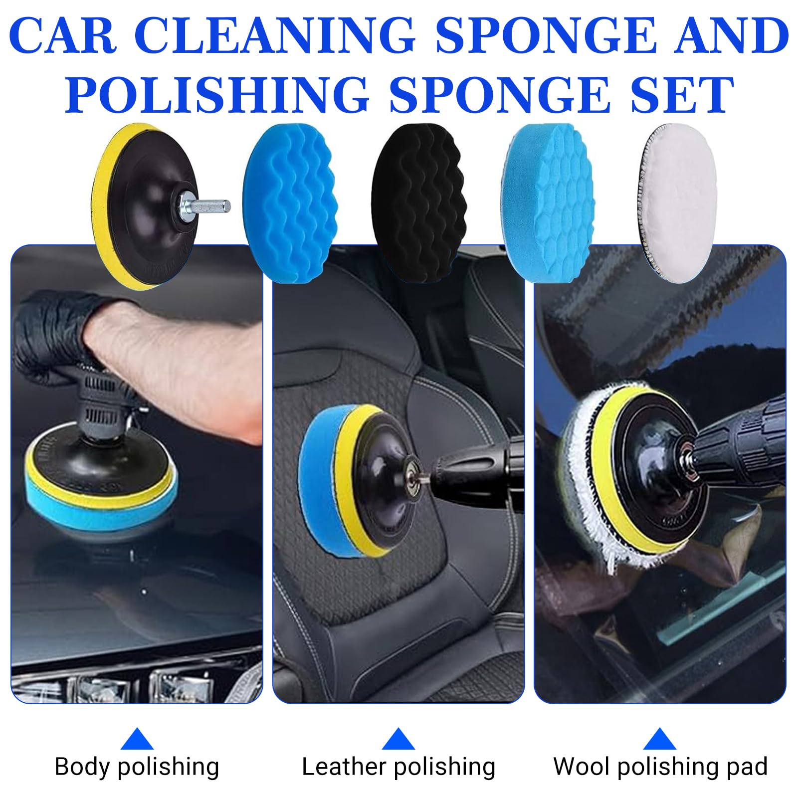 31 Pezzi Kit Pulizia Auto, Kit Lavaggio Auto Completo, Set Detailing per Interni ed Esterni, con Spazzole, Spugne per Lucidatura, Panni in Microfibra e Borsa Portaoggetti