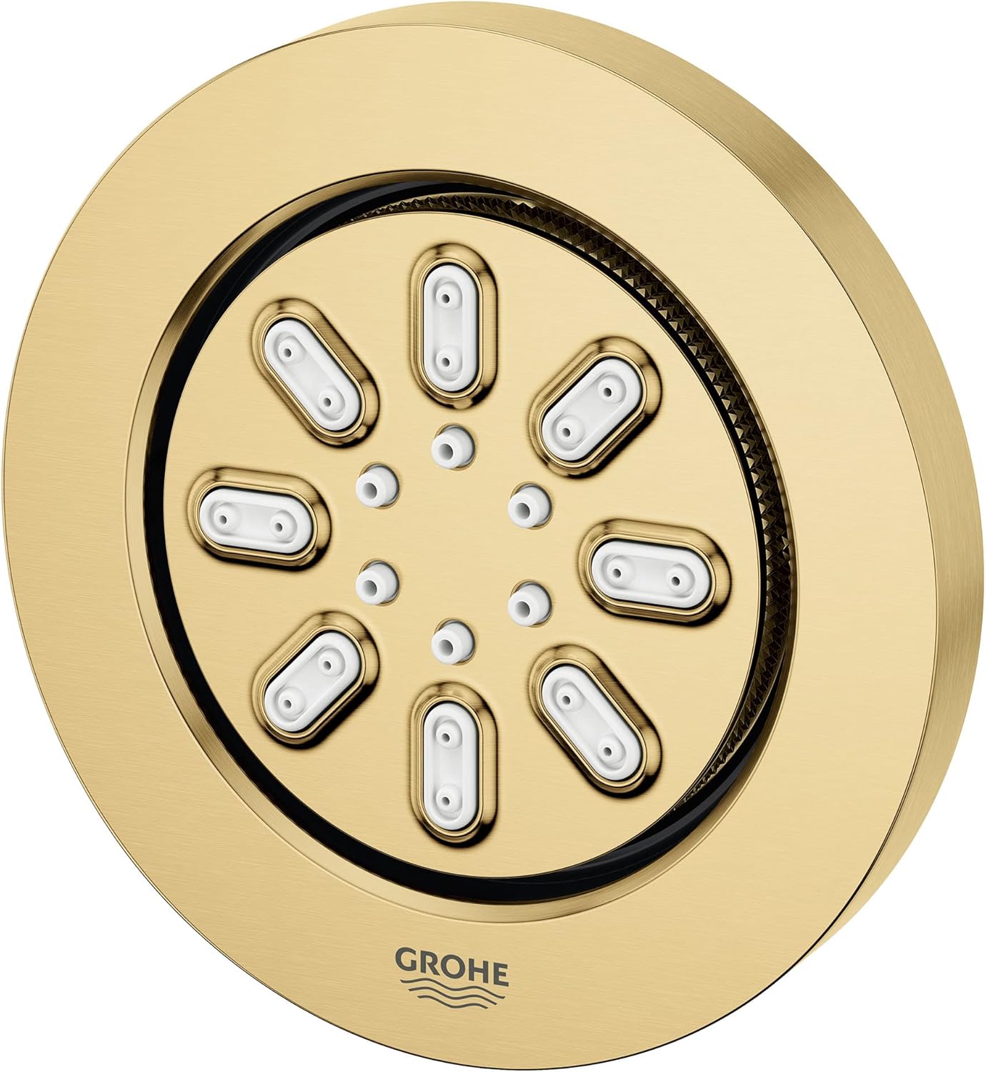 GROHE 26744GN0 Aqua 2-Setting Rainshower Body Spray Head, Rain Jet Settings, Brushed Cool Sunrise