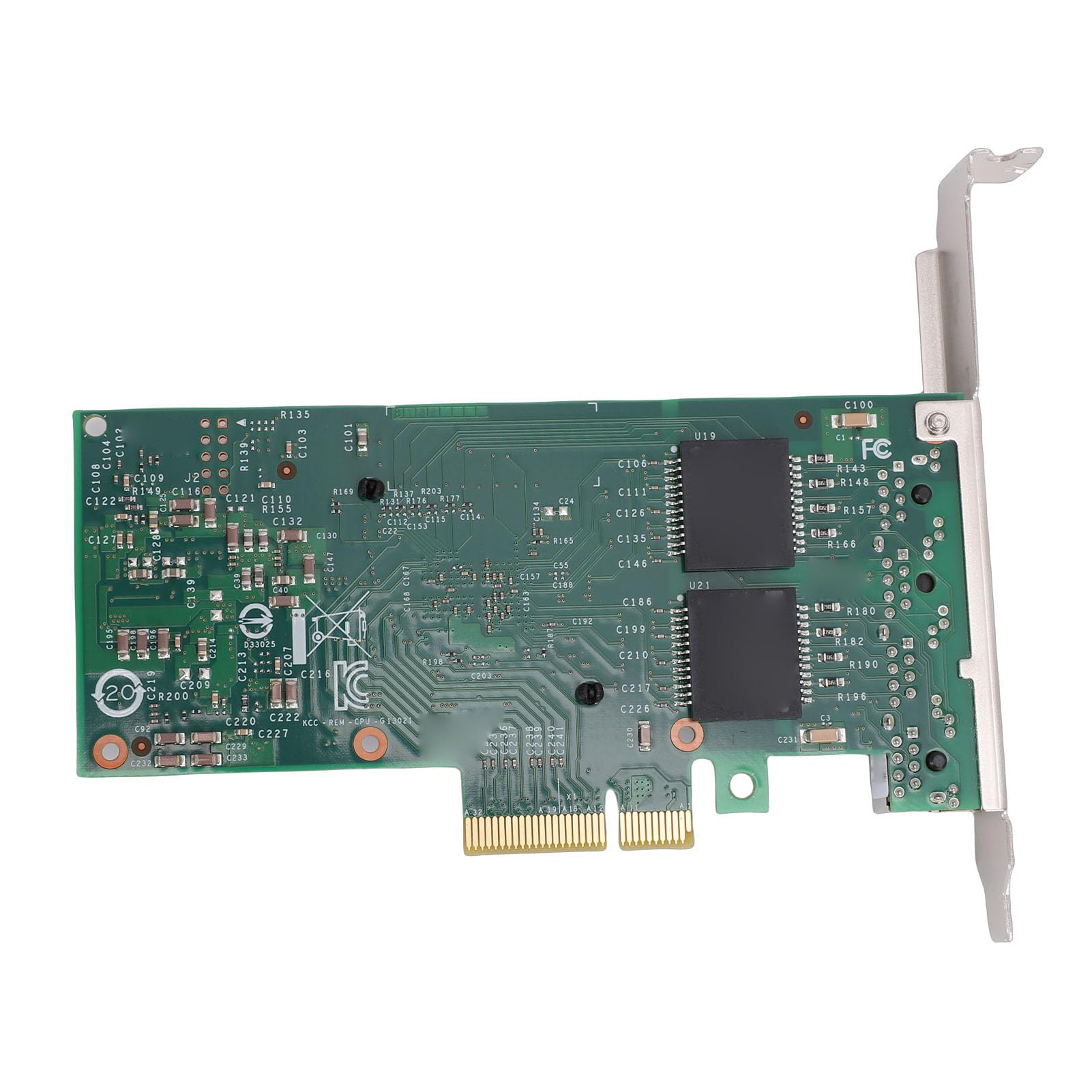 Scheda di Rete Gigabit, Adattatore Ethernet PCIe 2.0 X4 a 4 Porte con Supporto Chip 82580, per Server Desktop Sistemi di Storage per Visione Artificiale Industriale