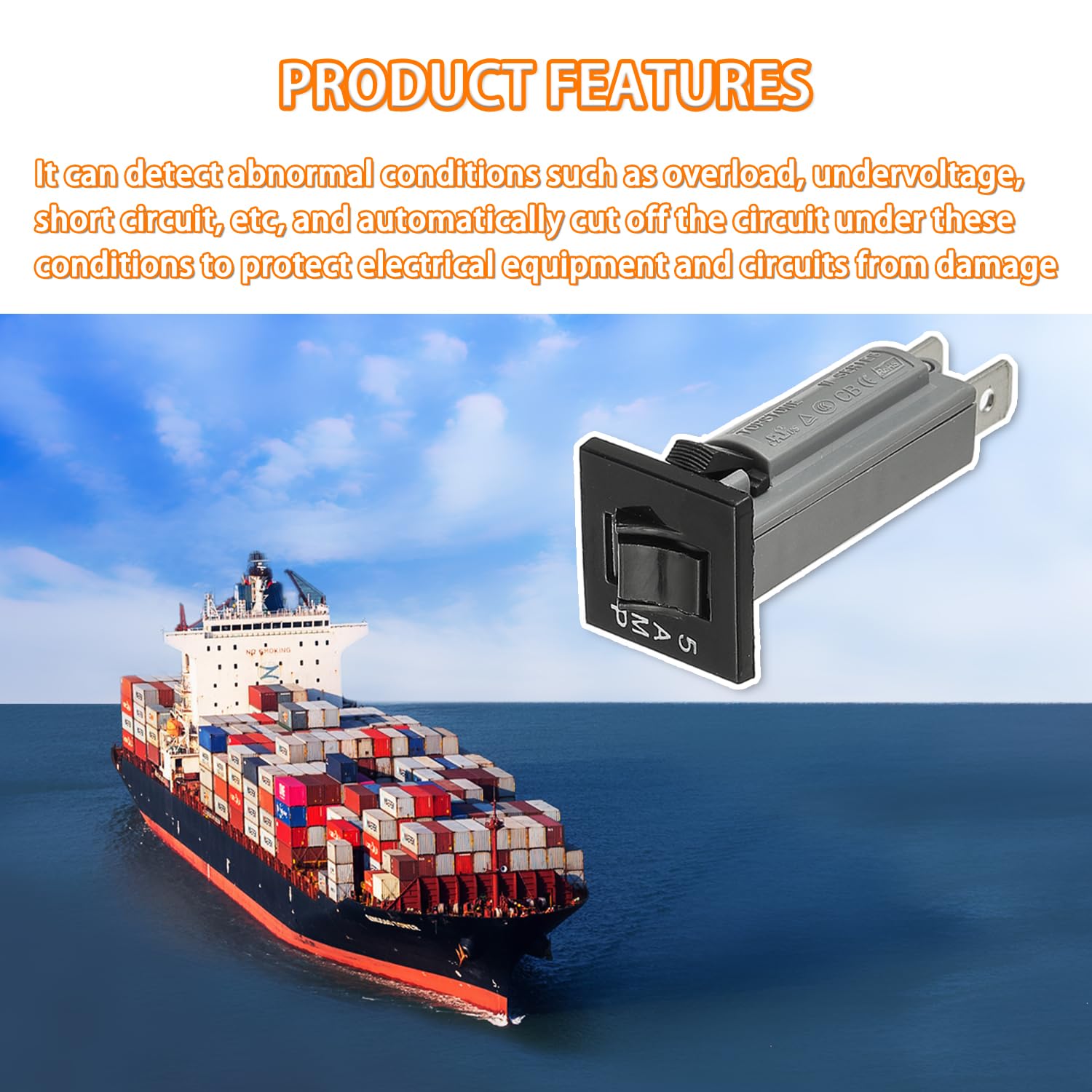 HUAREW Thermal Circuit Breaker Fuse - 5A -5