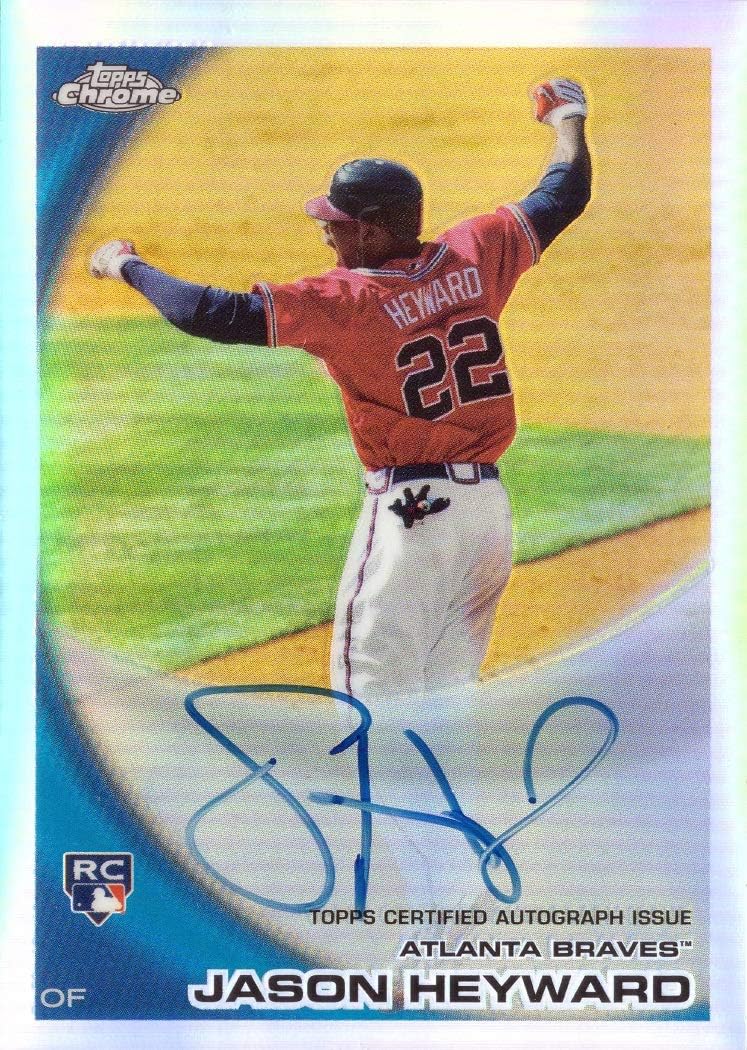 2010 Topps Chrome Refractor Baseball #174 Jason Heyward Certified Autograph Rookie Card - Only 499 made!