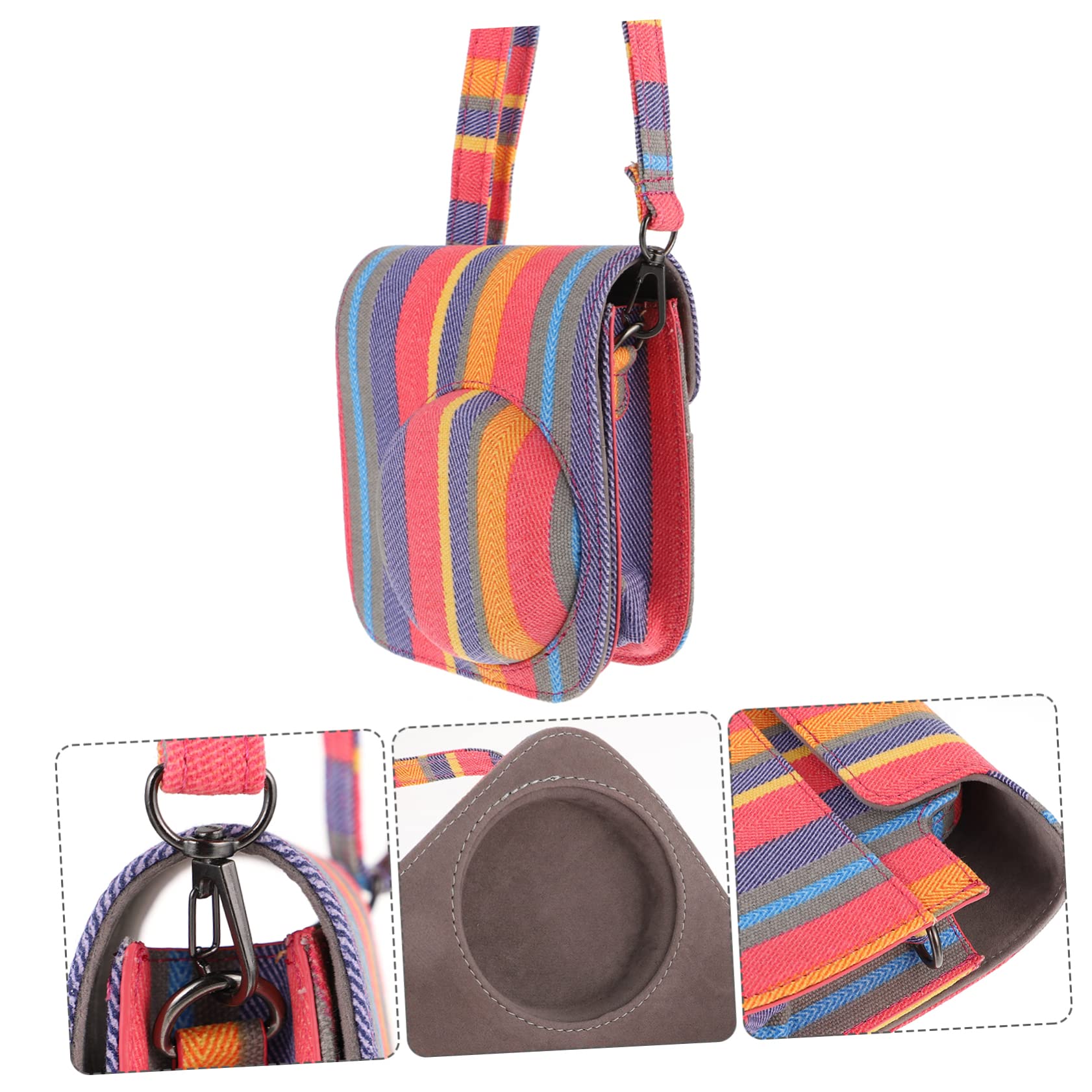 Gatuida 2pezzi Custodia Protettiva Per Fotocamera Istantanea Mini Borsa Da Viaggio Colorata Con Tracolla Design Elegante e Funzionale Protezione Da Graffi e Danni
