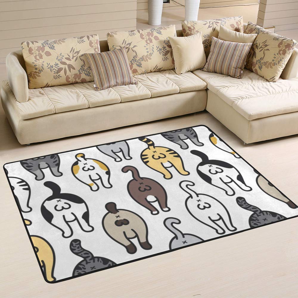 Tapis chaton durable Ruchen 60x39 inch facile à nettoyer pour la maison