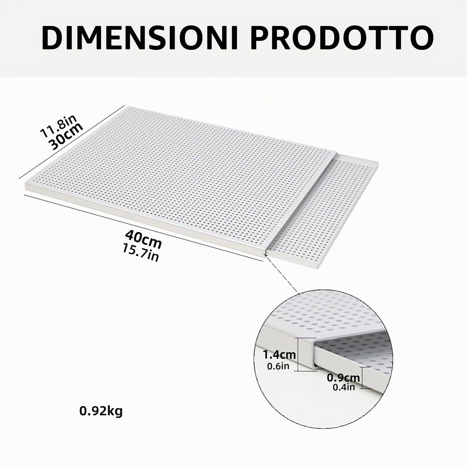 Set di 2 teglie da forno multiuso antiaderenti per pasta sfoglia forata Mille Feuille stampi rettangolari facili da rilasciare