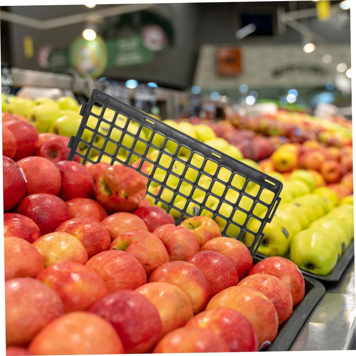 2pcs Food Divider Wire Display Guardrail for Supermarket Shelves Elegant Fruit and Vegetable Organizer Retail Shelf