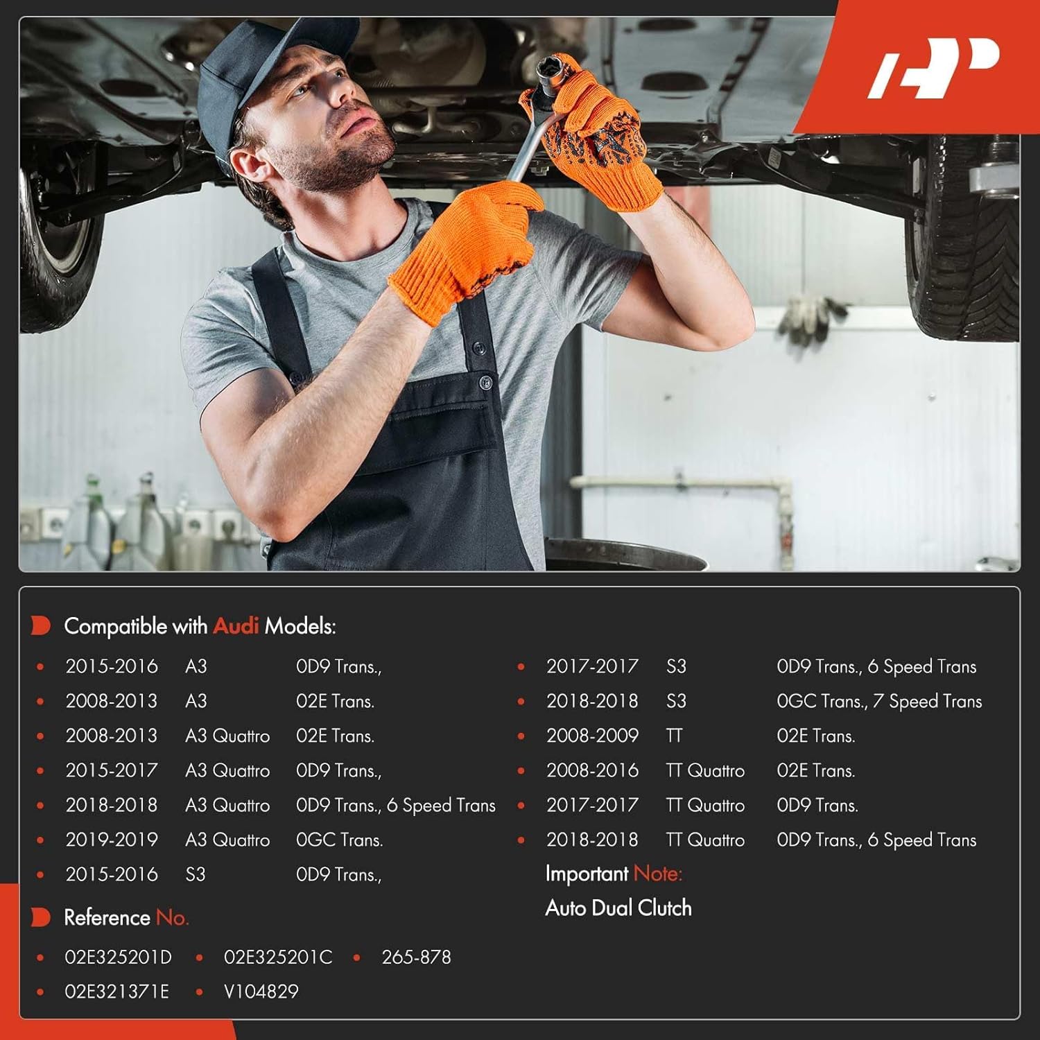 A-Premium Transmission Oil Pan with Drain Plug & Gasket Compatible with Volkswagen Jetta, Passat, Beetle, Golf, CC, Eos, Golf R, Golf SportWagen, GTI, R32 & Audi A3, A3 Quattro, S3, TT, TT Quattro