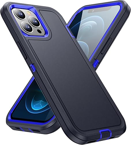 Miniatura 10 de Funda para iPhone 12 Pro Max para hombres, híbrida a prueba de caídas resistente, resistente, a prueba de golpes, ajuste delgado, funda protectora