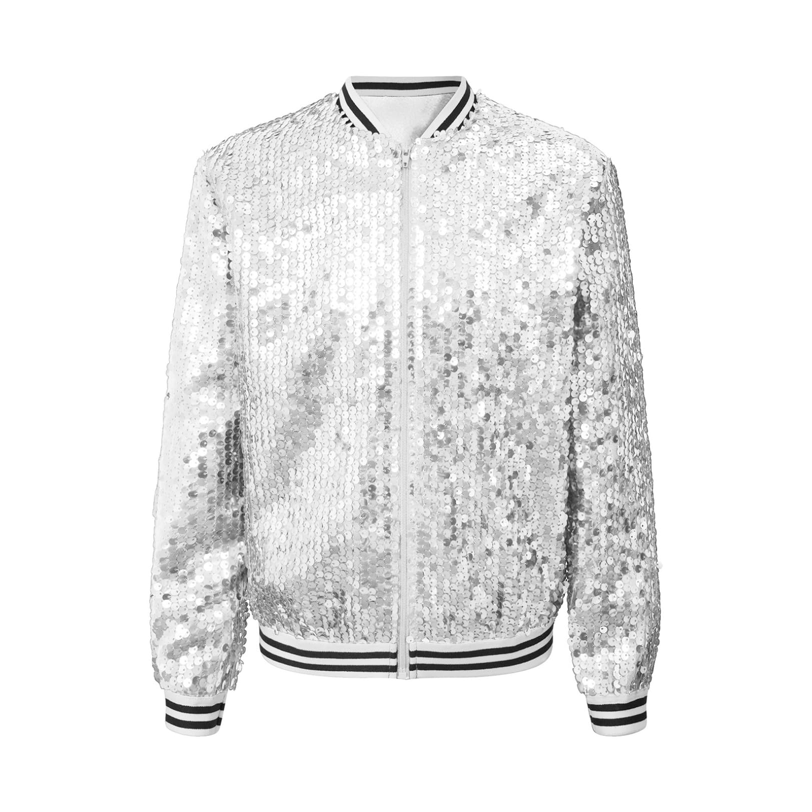 Renvena Chaqueta de béisbol para niña, bomber, informal, blazer brillante