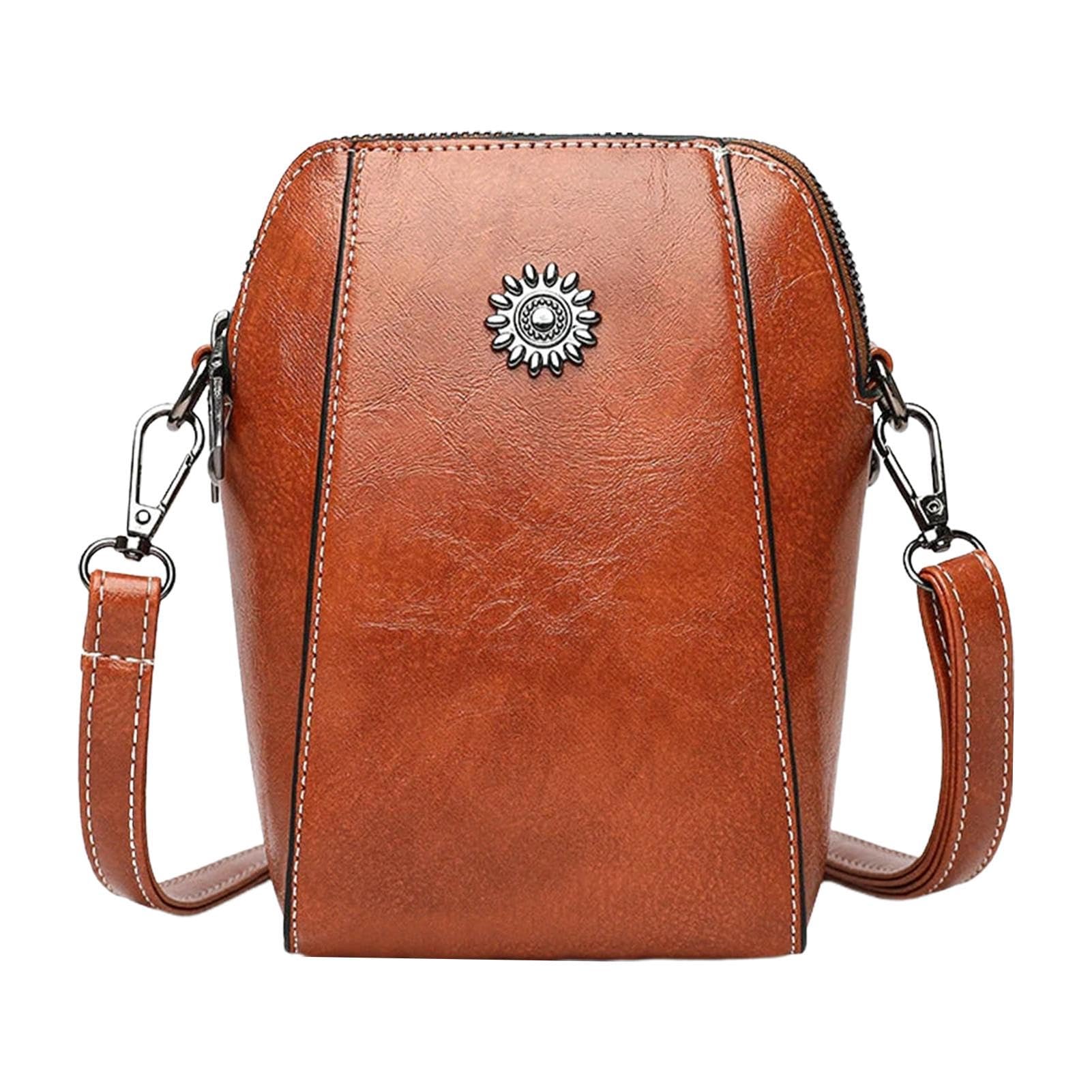 LuckxingVertical Bag,All-Match Vertical Retro Cellphone Bag - Bag, Phone Purse For Work, Shopping, Travel, Cards, Cash, Glasses, Keys, Passport