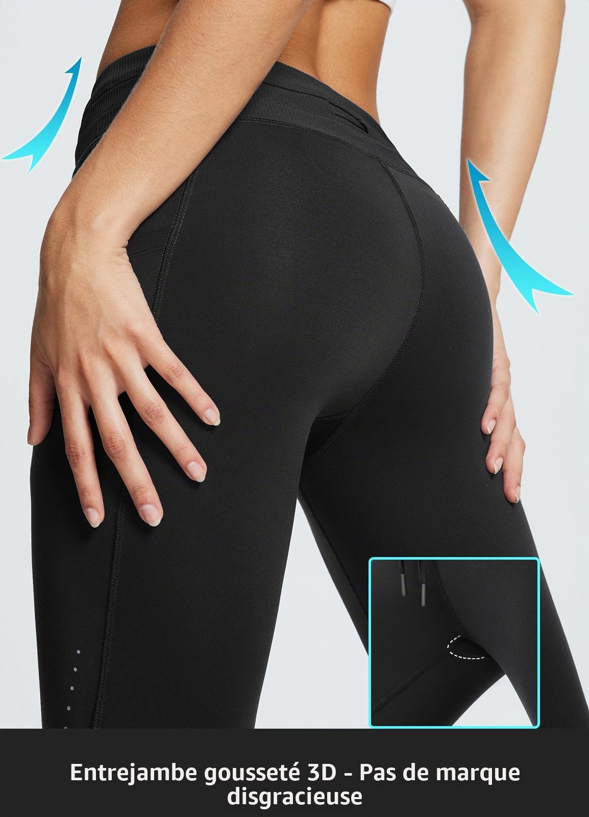 baleaf Legging en Polaire imperméable pour Femme - Pantalon Thermique Taille Haute avec Poches