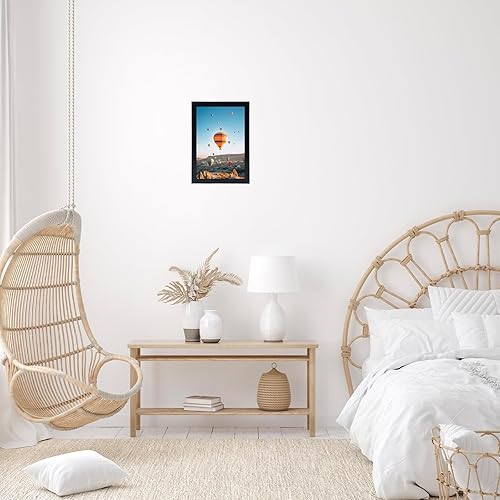 Miniatura 4 de JCJMY Portarretratos negro de 7 x 10 pulgadas, para colgar en la pared o en la mesa, montaje en pared horizontal o verticalmente, 7 x 10 pulgadas,