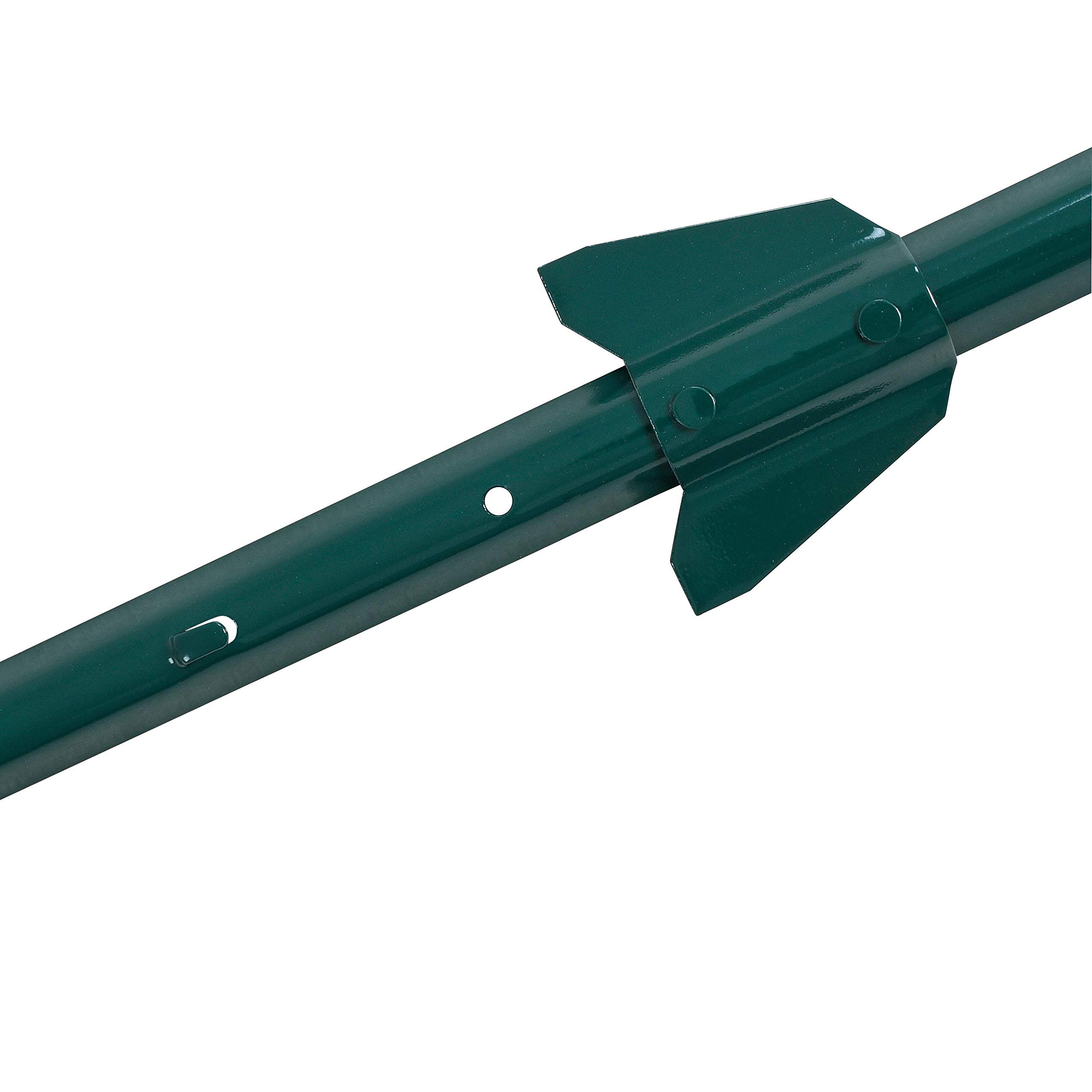 ESTEXO Pali per recinzione, ancoraggio a terra, supporto per rete esagonale e rete voliera (20 x 87 cm, verde RAL 6005)