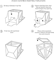Vista 5 de Kate Aspen Caja de tarjetas de boda, tamaño único, transparente/dorado