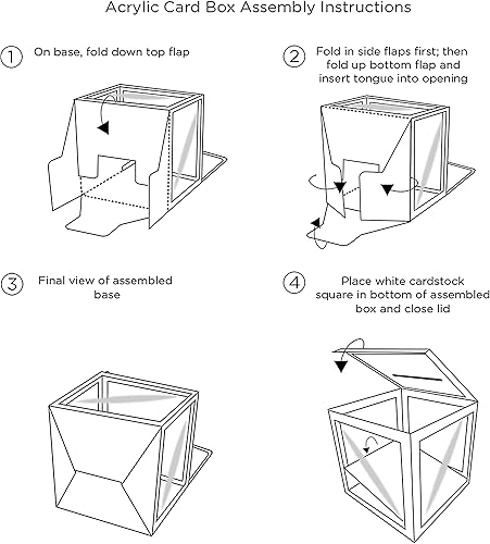 Miniatura 5 de Kate Aspen Caja de tarjetas de boda, tamaño único, transparentedorado