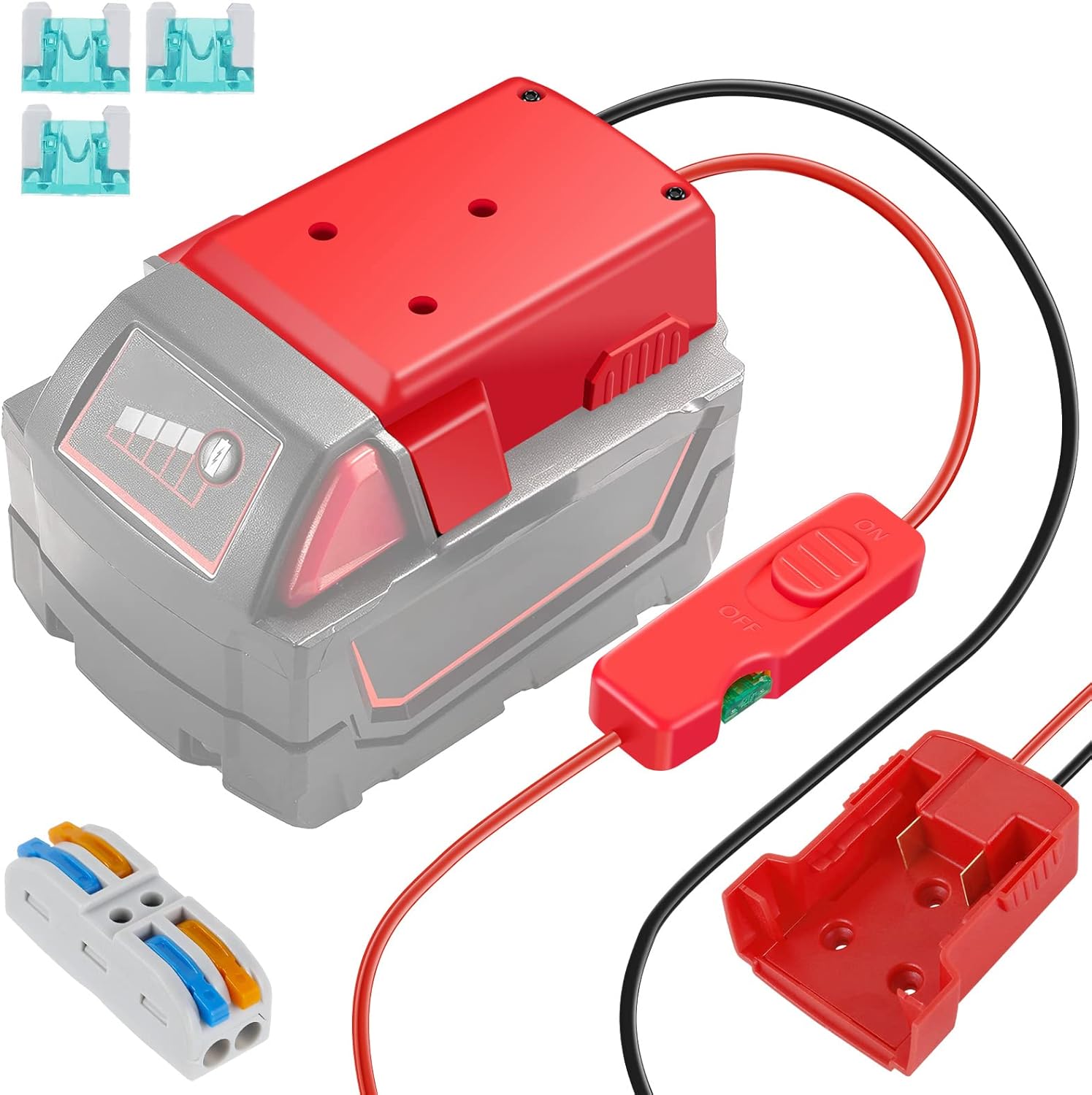 Power Wheel Adapter for 18V M18 48111828 Lithium Battery Power Wheels Battery