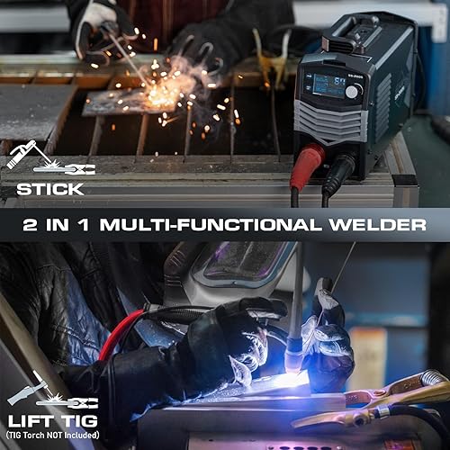 Miniatura 4 de Soldador de palo 200A 2 en 1 ARCLift TIG máquina de soldadura con opción VRD, pantalla LCD MMA soldador máquina 110V220V voltaje dual con arranque