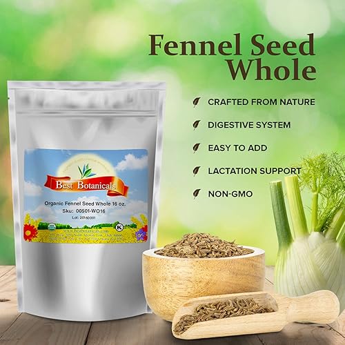 Miniatura 9 de Best Botanicals Semilla de hinojo entera 4 oz (orgánica)