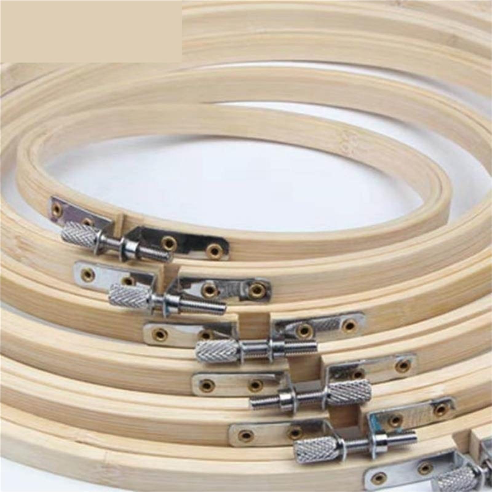 MRKU Soporte para Bastidor de Bordado DIY, Kit de Costura para Punto de Cruz, miniherramientas, Disco Redondo, Marco de tamaño Grande, Mediano y pequeño, Accesorios.