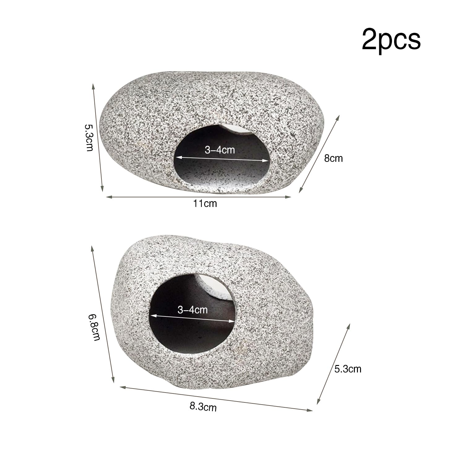 Vikrami lighting 2 PCS Aquarium Cave Rocks - Image 2