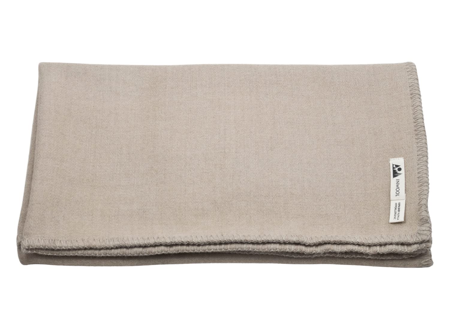 Generisch Coperta per neonati Royal 100% Baby Alpaca – Double Face Beige Tortora