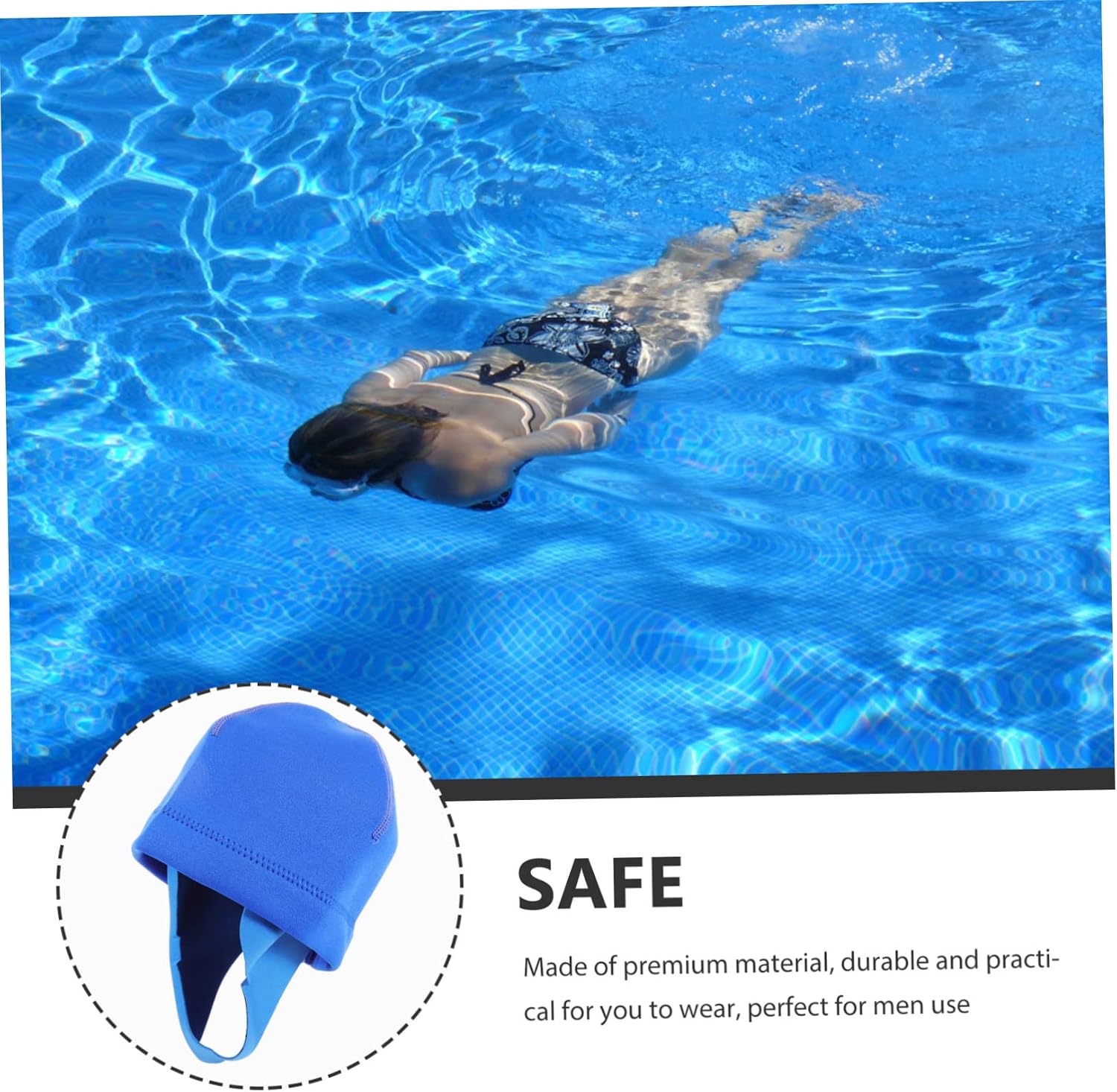 VANZACK Diving Airflow Bald Cap Diving Mask for Man Men Do Rag Relief Surfing Hat Beanie Jaw Chin Caps Headband