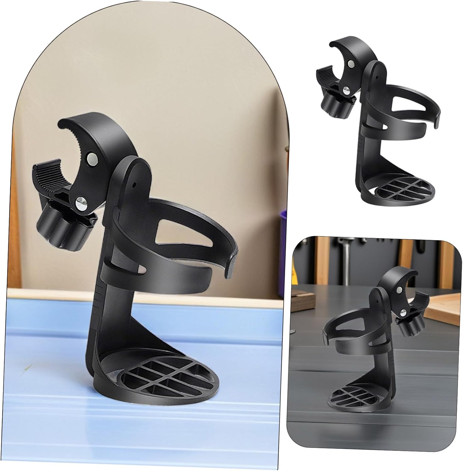 Cup Holder Lightweight Pp Material 3pcs for Rollator Walker and Wheelchair with Universal Compatibility, for Adults and Seniors During Camping and Park Walks