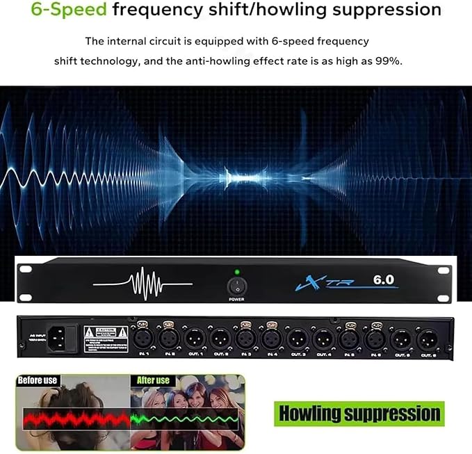 Supresor Profesional de Retroalimentación y Procesador de Audio miniatura 6
