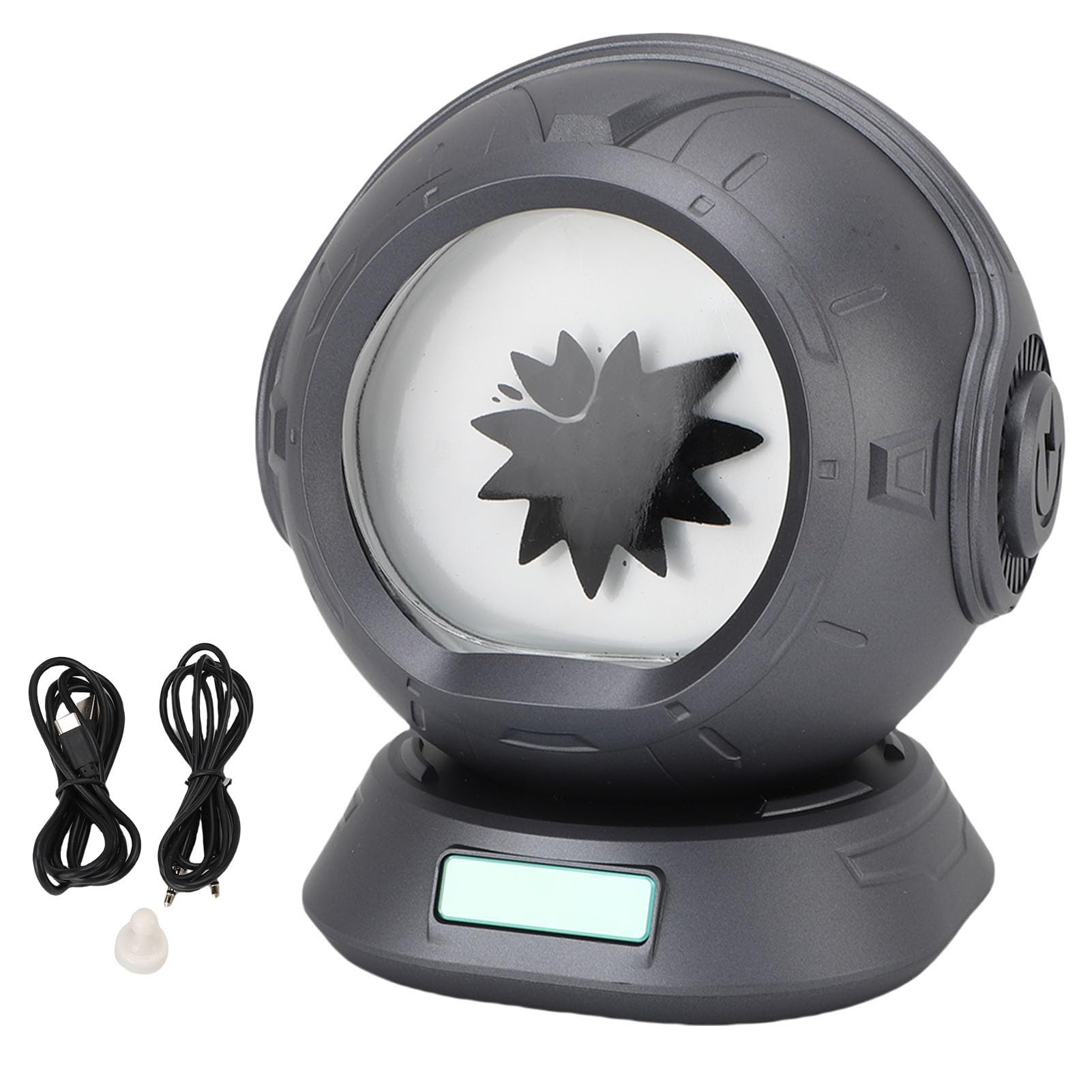 Zerodis Ferrofluid-Lautsprecher, ABS Music Visualizer Bluetooth-Lautsprecher 10 W 4000 MAh mit 2 Anzeigemodi und 4-Stunden-Wiedergabe, für Gaming-Schreibtisch, Büro, Schlafzimmer, Arbeitszimmer,
