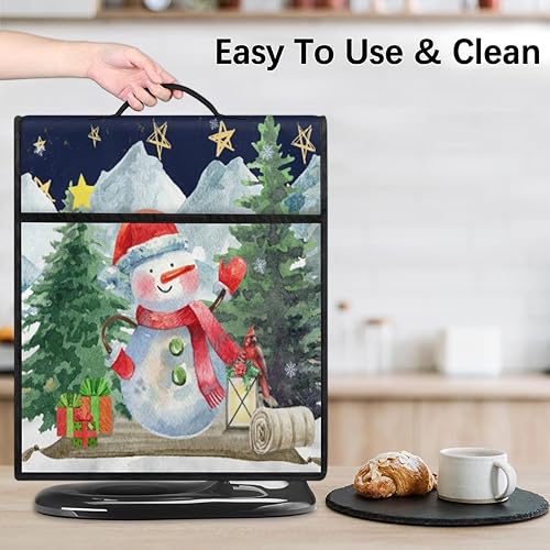 Miniatura 5 de Funda para batidora de árbol de Navidad, muñeco de nieve para mezclador de 5 a 8 cuartos de galón, cubierta antipolvo para máquina de nieve de