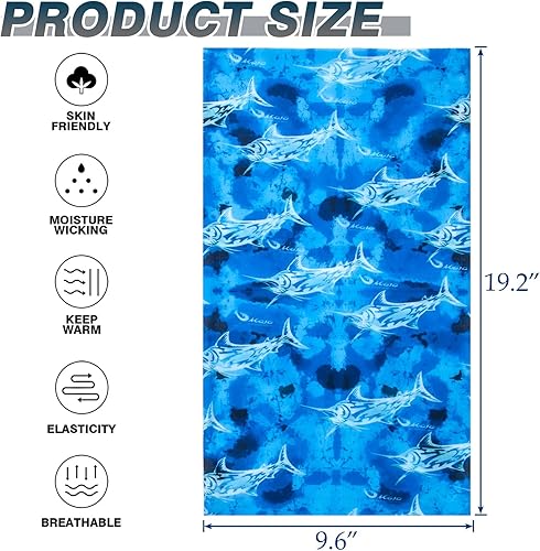 Miniatura 7 de Bufanda transpirable para el cuello, máscara facial para hombres y mujeres, senderismo, ciclismo, deportes, pesca, protección solar UV bandana