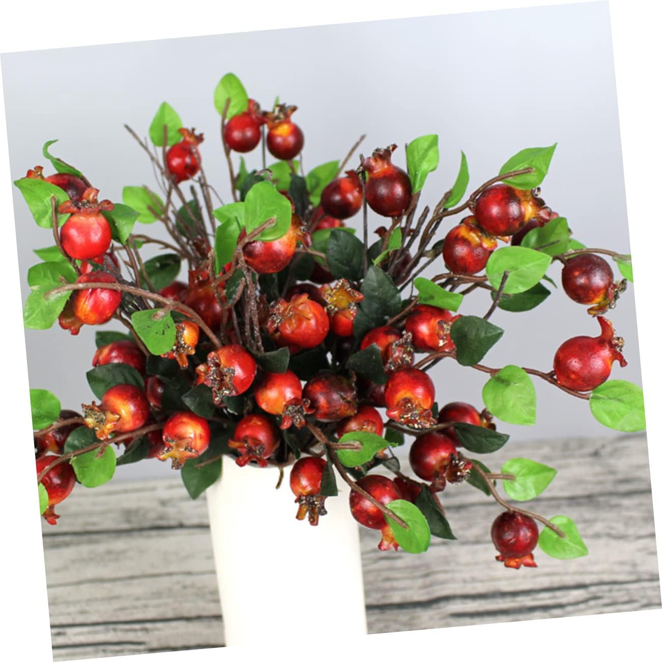 5 Fall Garlands for Decor Winter Table Decor Artificial red Berry Stems Berry Picks for Blueberry Decor Faux Flower Arrangements Christmas Picks Floral Accessories Autumn Fake Silk