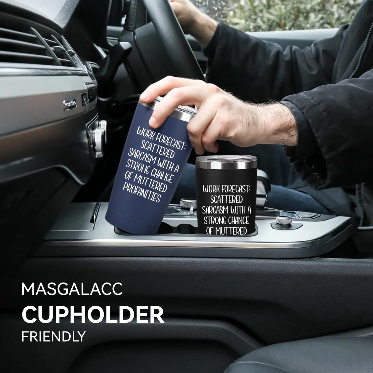 MASGALACC Boss Appreciation Gifts Mentor Gift Tumbler Great Leaders Coffee Mug Leader Supervisor PM Mentor Retirement Gift Coworker Farewell, 20oz Stainless Steel Insulated Tumbler, Navy Blue