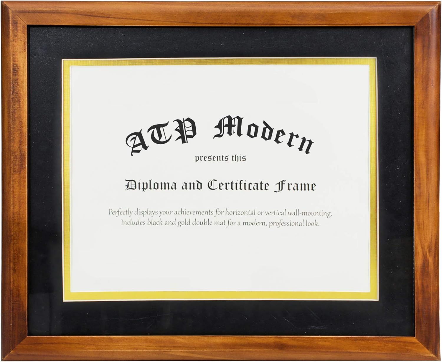 Walnut Diploma Frame Solid Wood Document Masters Degree