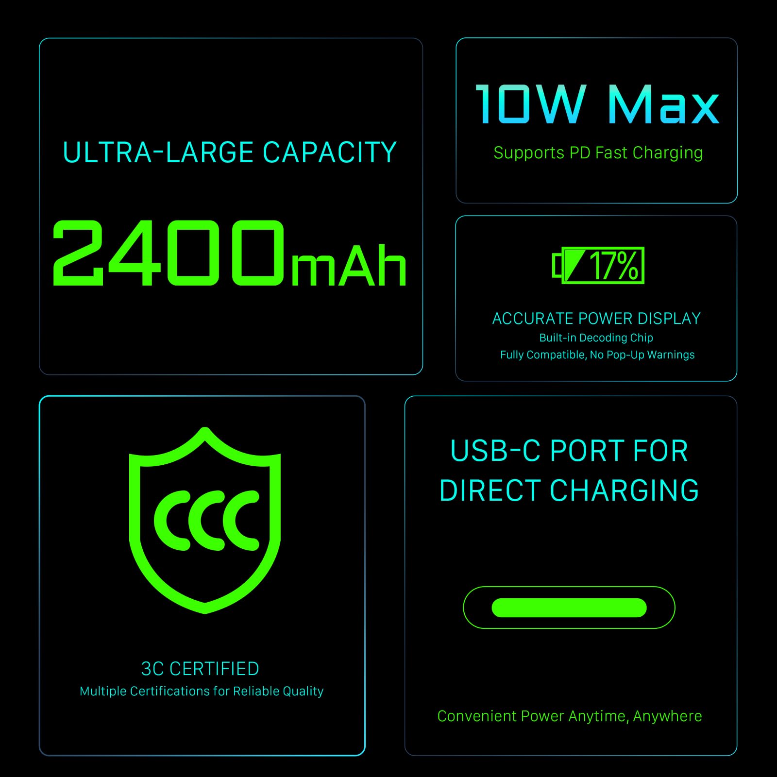 Tilta Batteria NP-W235 2400 mAh Batteria di Ricambio Compatibile con FUJIFILM X-S20, XT5, XT4, GFX100S Ⅱ, GFX100 Ⅱ, XH2S con Porta USB-C TNP-W235-GN