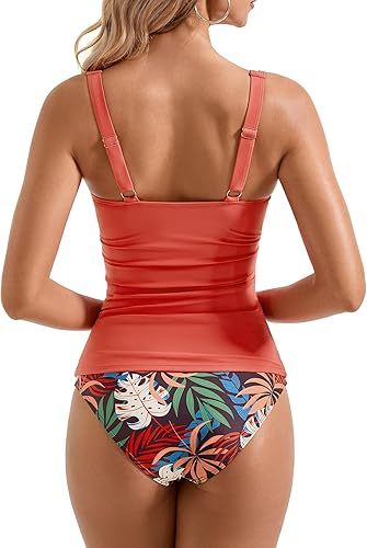 Miniatura 8 de SUUKSESS Bikini de cintura alta para mujer sexy malla de 2 piezas